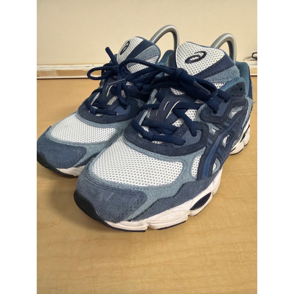 Asics Gel-NYC Harbor Blue Wood Crepe Sneakers 1203A625 Mens 8.5 US 42 EUR